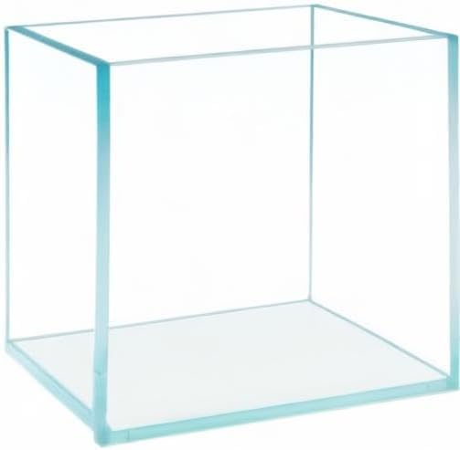Cube Rimless Frameless Extra Clear All Glass Aquarium, Low Iron Glass Tank, 5mm Glass, White Leveling Mat Included, w/Lids Options