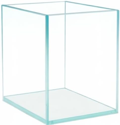 Nano Tall Rimless Frameless Extra Clear Glass Aquarium, Low Iron Glass Tank, 5mm Glass, White Leveling Mat Included, w/Lids Options
