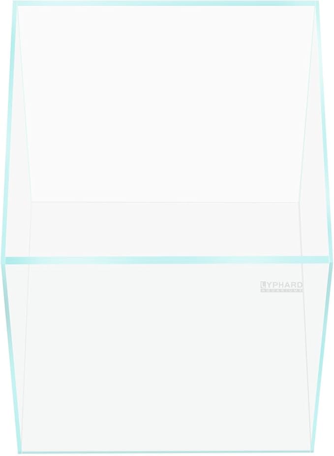 LYPHARD AQUARIUMS Rimless Aquarium 14.5 Gallon Tall Tank, Ultra Clear Low Iron Fish Tank for Betta Goldfish, L13.8×W13.8×H17.7 Glass Thickness 6mm with EVA Foam Leveling Mat