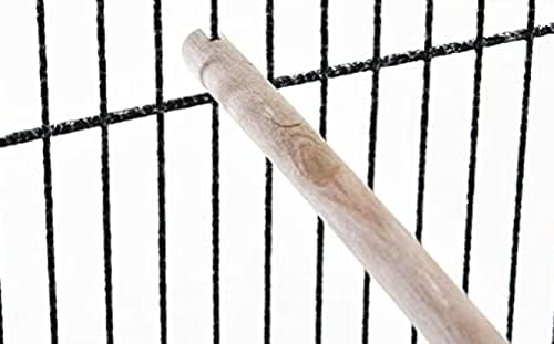 64" Extra Large Tight 1/2-Inch Bar Spacing Wrought Iron Flight Canary Parakeet Cockatiel Lovebird Finch Home Cage Side Nesting Box Doors with Removable Rolling Stand