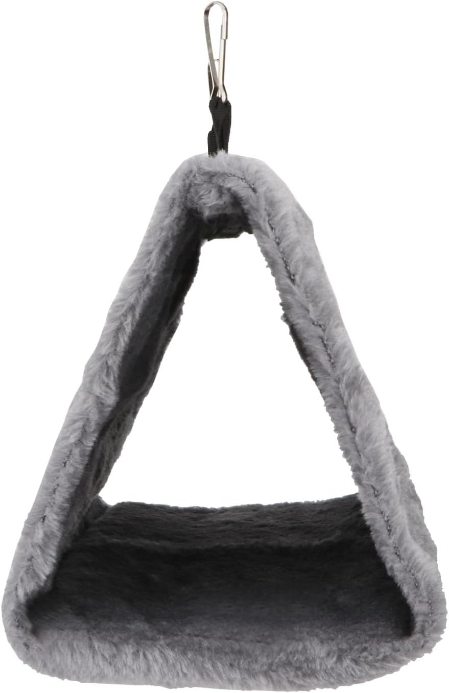 Wontee Bird Nest House Warm Bird Bed Hanging Hammock Snuggle Hut for Budgies Parakeets Caique Senegal Quaker Parrots Cockatiels Conures (Grey)