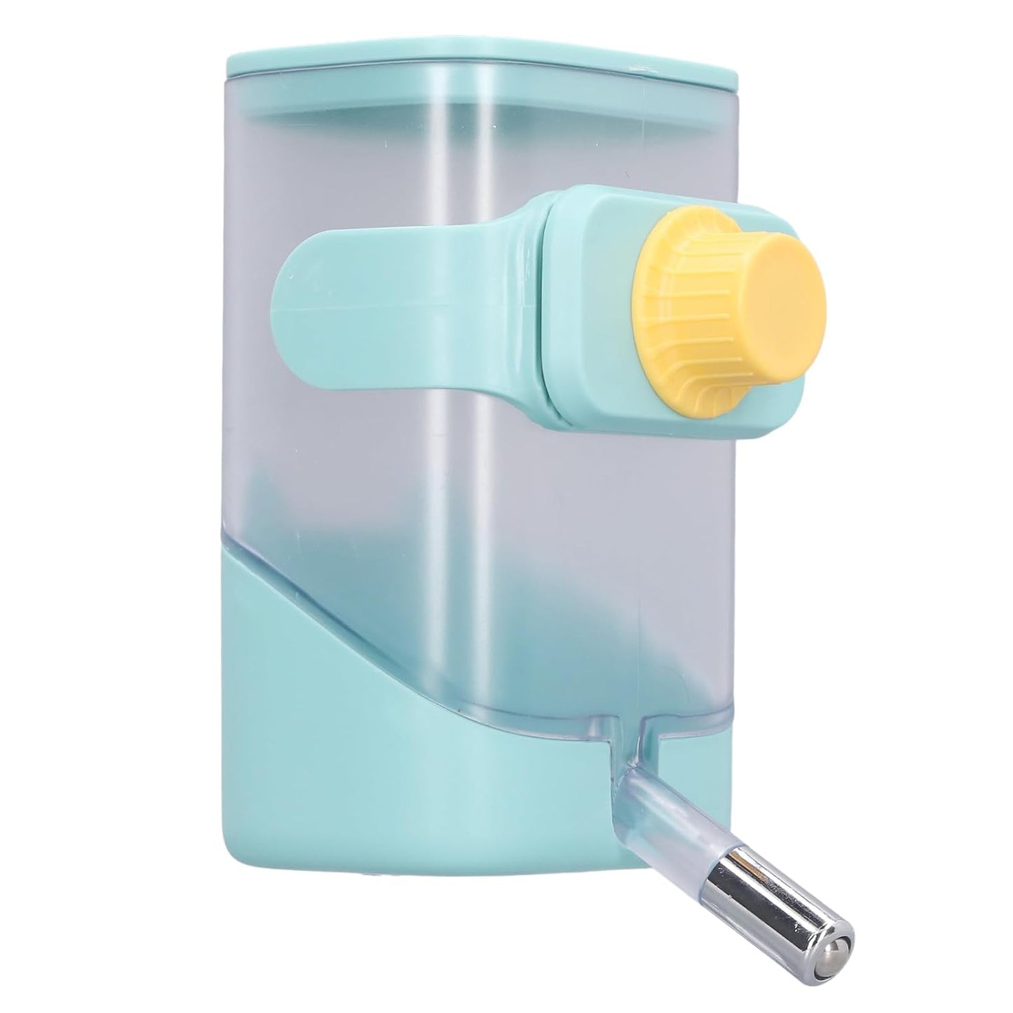 Pet Cage Water Dispenser, Reusable and Durable No Leakage Easy Cleaning Food Grade Plastic Automatic Water Feeder for Cats Dogs Rabbits Chinchillas (Green)