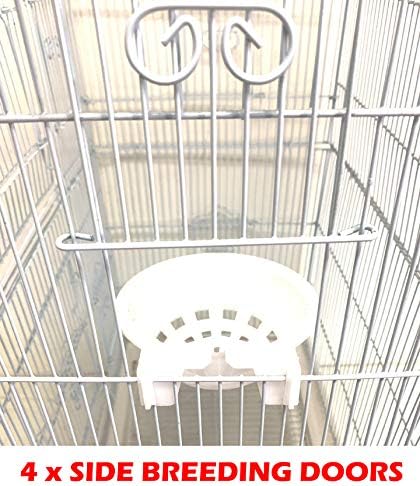 Large 36-Inch Portable Bird Flight Cage for Canary Parakeet Cockatiel Lovebird Finch Small Parrot Budgies Travel Bird Cage