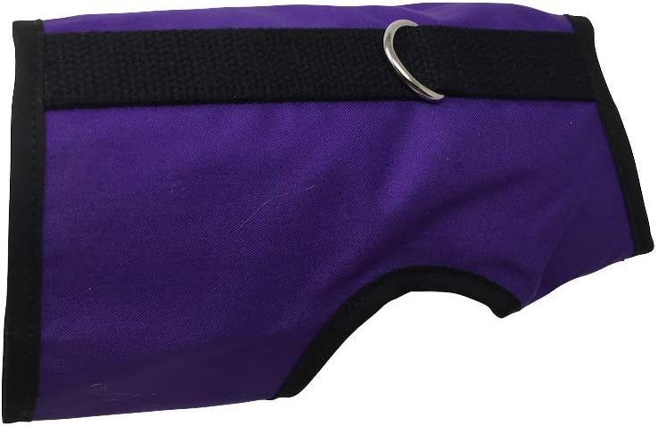Kitty Holster Cat Harness – Secure Cat Harness for Walking, Soft Cotton Cat Accessories, Comfortable Fit, Strong Hook-and-Loop Closure, Made in USA – Purple, M/L