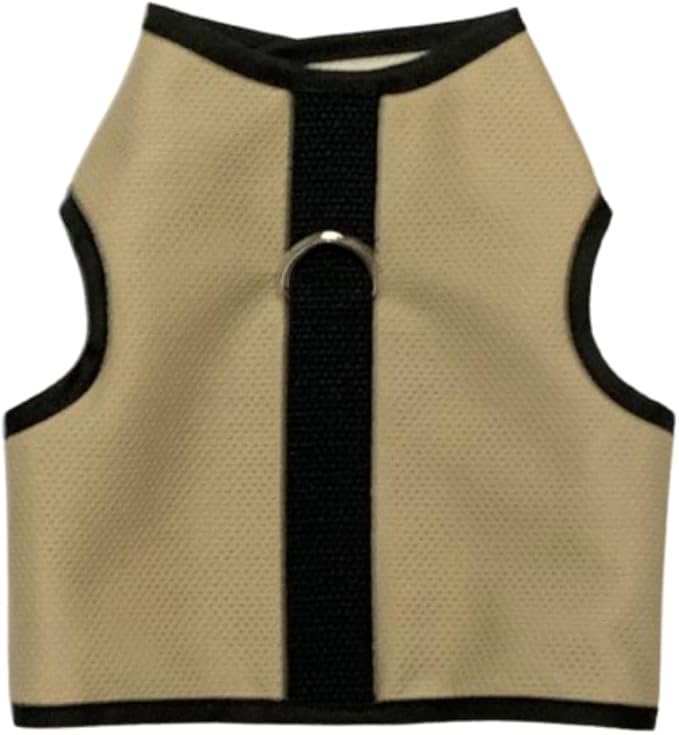 Kitty Holster Cat Harness – Ultra-Breathable Cool Mesh, Cat Accessories - 100% Cotton Lining, Lightweight & Secure with Hook-and-Loop, Vet-Recommended, Made in USA – XS, Khaki