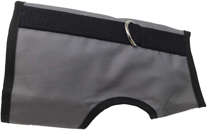 Kitty Holster Cat Harness – Secure Cat Harness for Walking, Soft Cotton Cat Accessories, Comfortable Fit, Strong Hook-and-Loop Closure, Made in USA – Gray, S/M