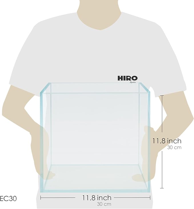 Cube Rimless Frameless Extra Clear All Glass Aquarium, Low Iron Glass Tank, 5mm Glass, White Leveling Mat Included, w/Lids Options