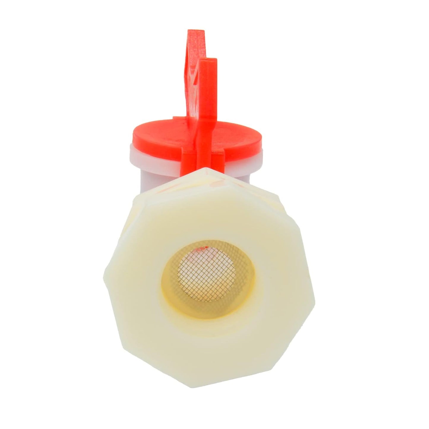 Rabbit Watering System Bucket Connector Kit to ID 5/16" Hose Include Bulkhead Fitting, Barb Ball Valve and Mesh Washe
