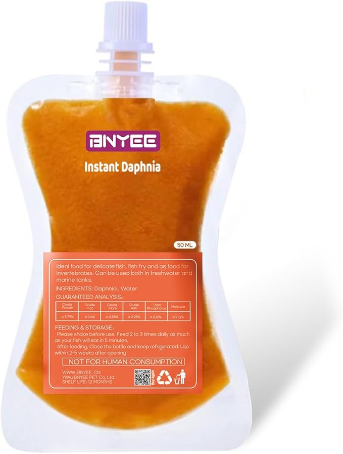 Instant Fish Food - Non-Living Daphnia for Fry/Larvae, Small Fish, Corals, Jellyfish, Seahorses & Invertebrates