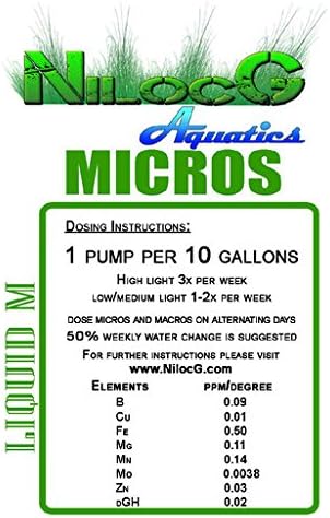 NilocG Aquatics Liquid Refill Set - 2 Liters, Aquarium Plant Dosing, Aquarium Fish Tank Nutrient Dosing