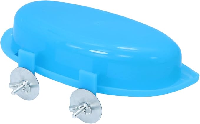 Wontee Bird Bath Box with Mirror Portable Parrot Hanging Bathroom Bathing Tub for Small Birds Cleaning Supplies