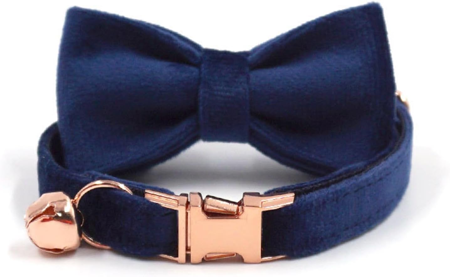 Personalized Cat Collar with Bells,Velvet Customized Small Cat Collar with Name Tag,Pet Collar with Name Phone Number Engraved ID Tags for Boy and Girl Kitten Cats (Tibetan Blue)