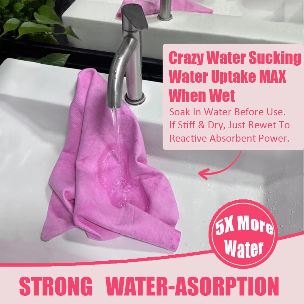 Dog Bath Brush Washing Kit - 5pcs Dog Grooming Washing Brush & Drying, Adjustable Handle Scrubber Massager Bathing Brush for Long & Short Haired Dogs, Scalp Scrubber Hair Bath Brush Set Pink