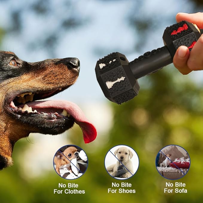 Dog Chew Toys for Aggressive Chewers,Food Grade Non-Toxic Dental Pet Toy,Tough Durable Indestructible Dog Toys for XSmall Dogs.Black(5IB-8IB)