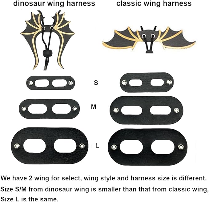 ADOGGYGO Bearded Dragon Leash Harness, 3 Size Pack Orange Lizard Wing Harness with Removable Leash for Bearded Dragon Lizard Reptiles