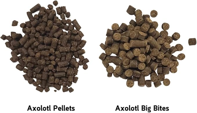 Axolotl Big Bites - Fast Sinking, Soft Pellet Daily Diet for Axolotls, Newts, Salamanders & Other Amphibians (3 oz (85g))