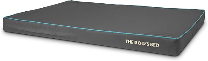 The Dog’s Bed Orthopedic Memory Foam Dog Bed, XXL Grey/Blue, Pain Relief for Arthritis, Hip & Elbow Dysplasia, Post Surgery, Lameness, Supportive, Calming, Waterproof Washable Cover