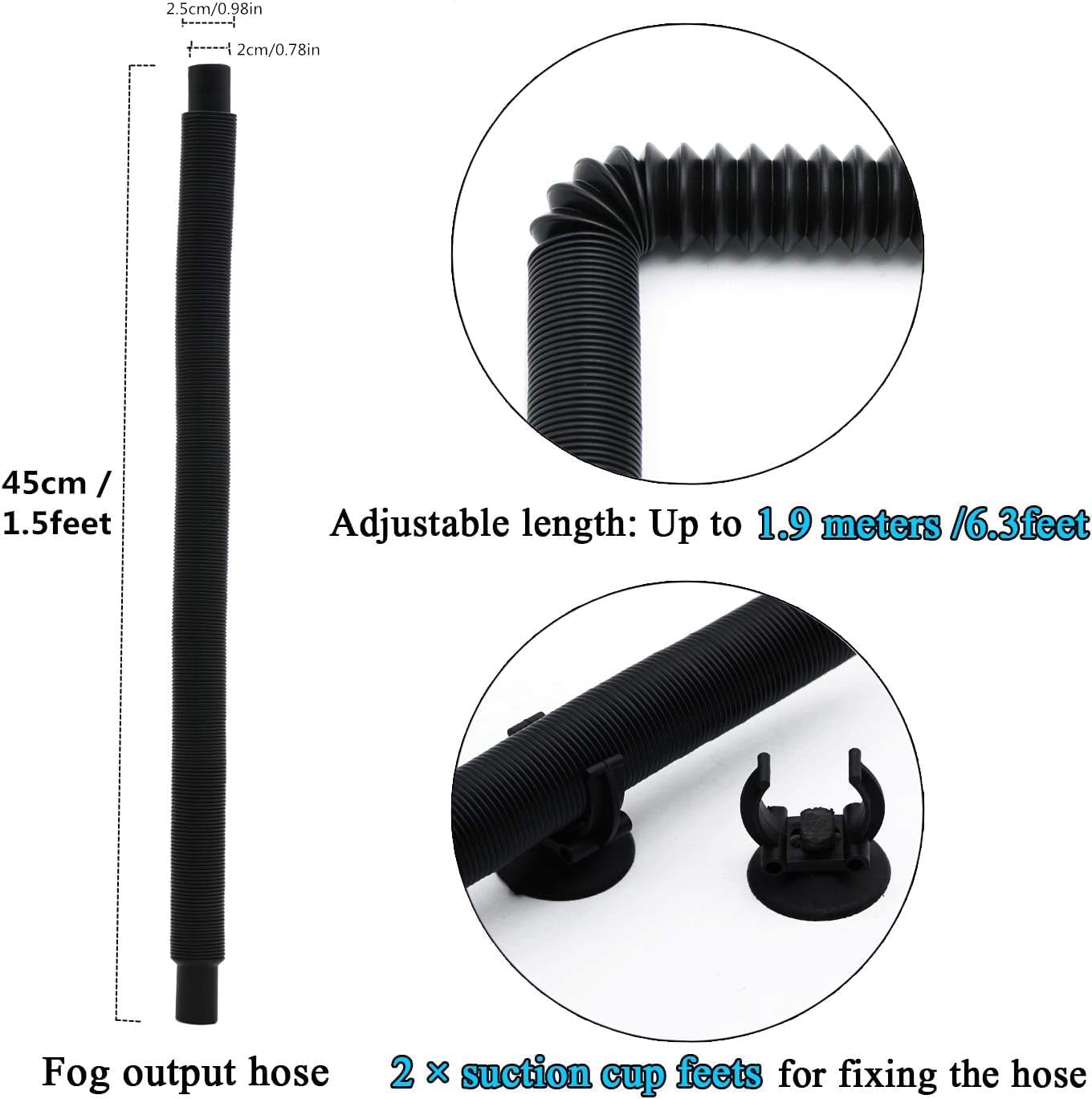 Reptile Fogger Terrariums Humidifier Fog Machine Mister 3.8L Large Size Adjustable Mist Control Settings for Paludarium/Vivarium/Reptiles/Amphibians/Herps