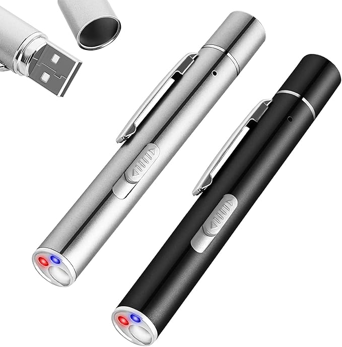 2 Pack Cat Toys Pointer Interactive Toys for Indoor Cats and Dogs, Pet Cat Catch Single Interactive Exercise Cat Training Tool with USB Rechargable