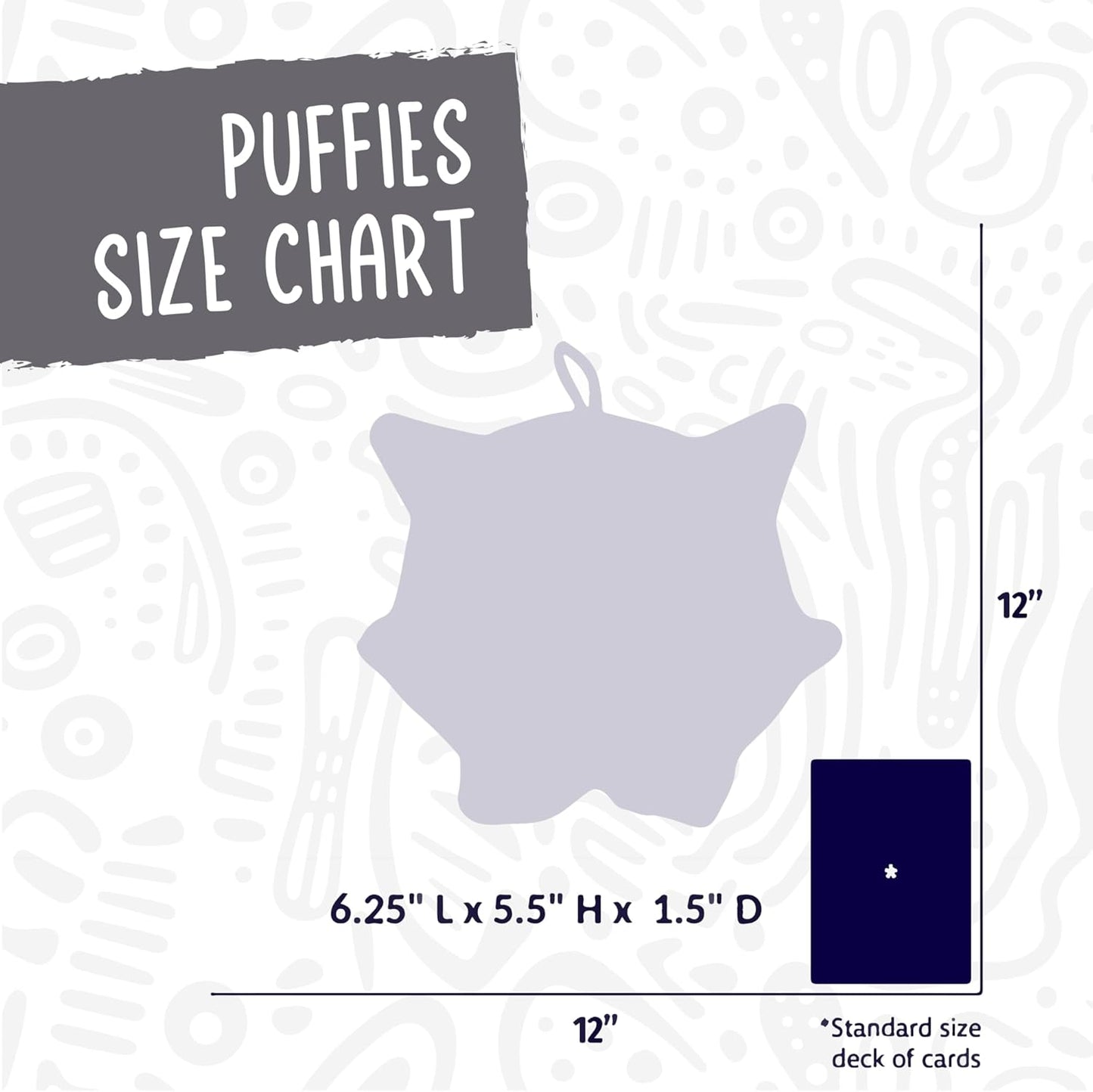 HuggleHounds HuggleTuff Plush Dog Toys - Dog Stuffed Animal Toy, Puppy Toys, Squeaky Dog Toy for Small & Medium Dogs, Durable Plush to Keep Them Busy - Puffies Woodland Friends (3 Count)