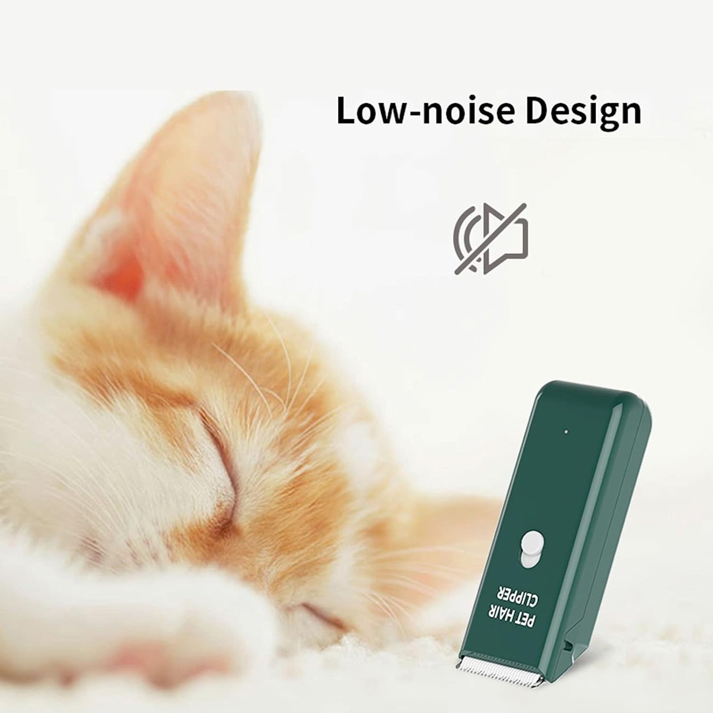 Dog Cat Home Hair Waterproof Clipper Portable Electric USB Rechargeable Pet Grooming Tools Low Noise Shaver Cordless Trimmer for Small and Large Pets