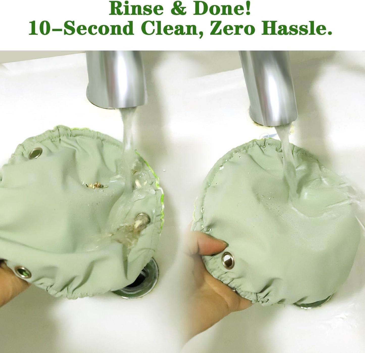 Waterproof Bird Bed with Adjustable Chain, Customizable Height Hanging Bird Hammock for Cage, Small Size Bird Nest with Durable Non-Collapsible Bottom, Bird Hut for Conures, Budgies (Green)