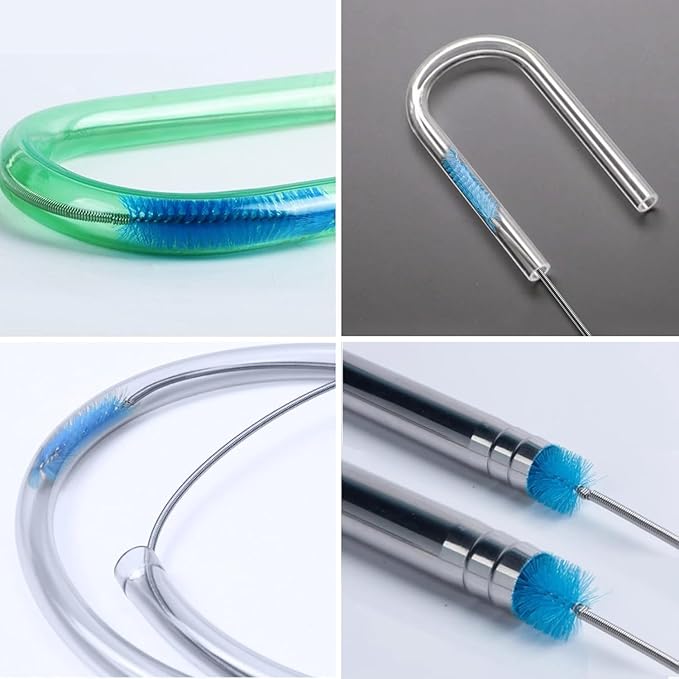 Aquarium Siphon Pump Gravel Cleaner Adjustable Powerful Fish Tank Vacuum Gravel Cleaning Kit for Aquarium Water Changer, Sand Cleaner, Dirt Removal (66.9in)