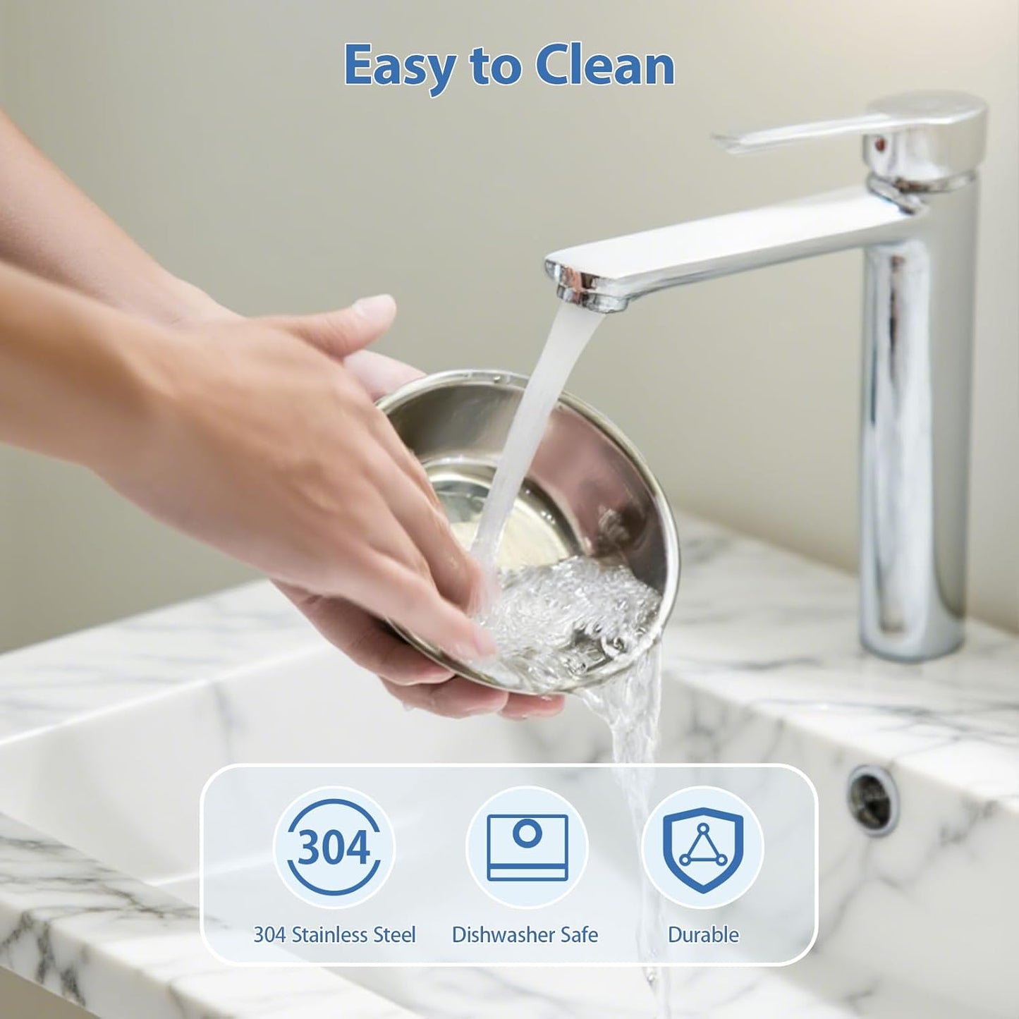 Elevated Cat Bowls, 15° Tilted Raised Cat Food and Water Bowl, Anti-Vomit & Whisker-Friendly Design, 3 Stainless Steel Bowls for Cats and Small Dogs