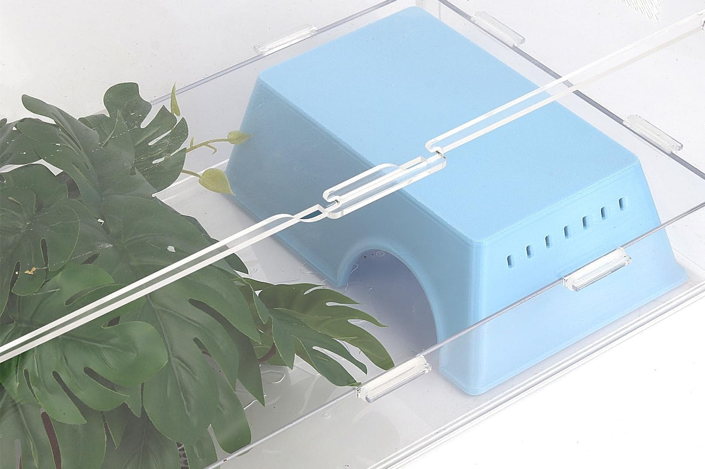 Snake Hide, Leopard Gecko Tank Accessories for Reptile Ball Python Crested Gecko Lizard Bearded Dragon - BlueHideL