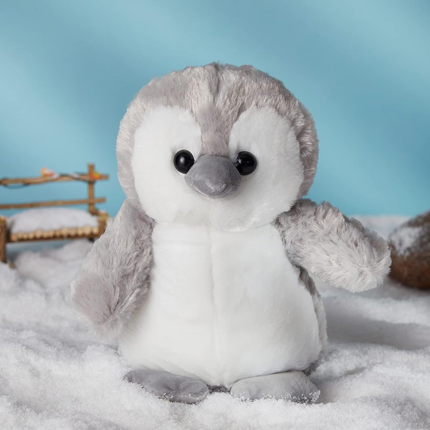 Houwsbaby 12'' LED Light Up Penguin Stuffed Animal Plush Toy for Kids Night Light Glowing and Huggable Soft Plush Toy Present for Kids Baby Boys Girls Birthday Festival Christmas