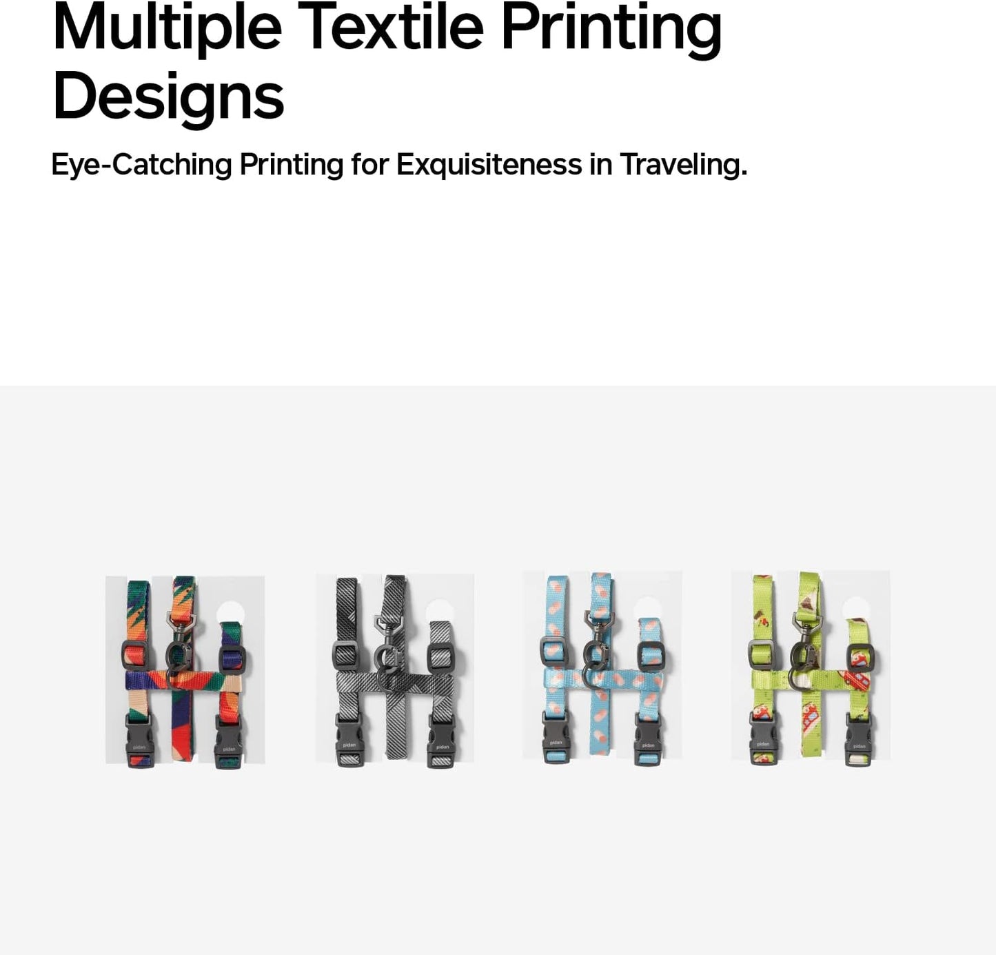 pidan Cat Harness and Leash Set, Cats Escape Proof - Adjustable Kitten Harness for Large Small Cats, Lightweight Soft Walking Travel Petsafe Harness((Multicolor-M Size)