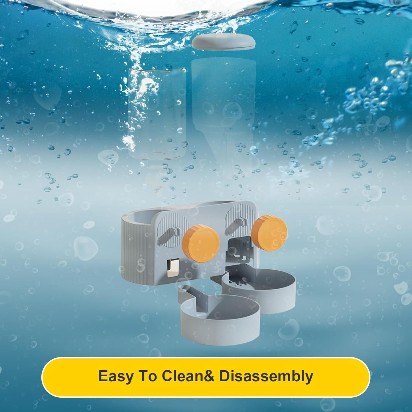 Rabbit Automatic Food Feeder and Water Dispenser Bunny Gravity Feeding Station Waterer Set Hanging Self-Dispensing Feeder for Ferret,Guinea Pigs Chinchillas Hedgehog (Green)