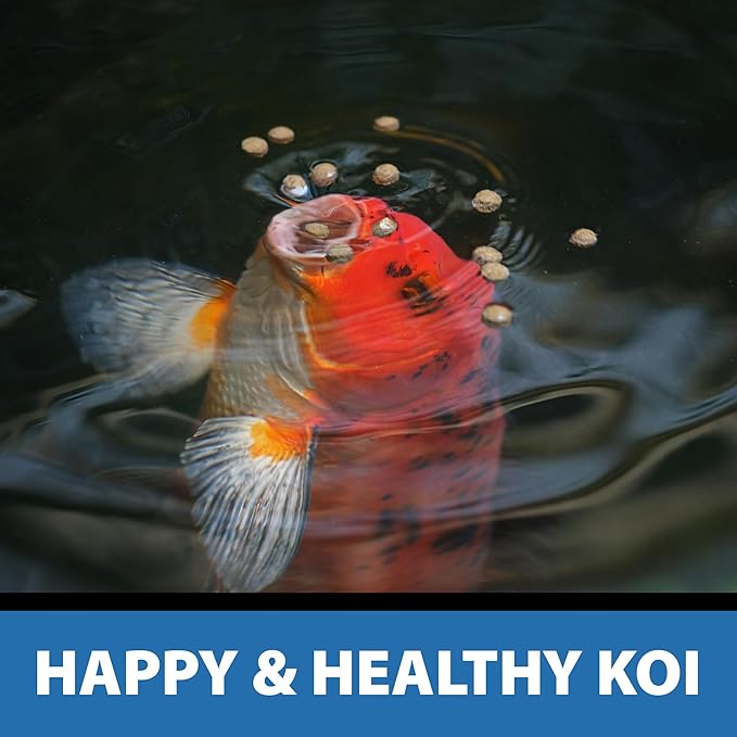 CrystalClear Platinum Fish Food, Premium Floating Pellets for Koi & Goldfish – Boost Growth, Color, and Wellness in Backyard Ponds & Water Gardens, 5mm Pellets, 17.6 Pounds