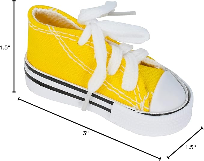 Bonka Bird Toys 1 Mini Sneaker Foot Beak Chew Throw Parrot Parakeet Quaker Budgie Finch Cockatoo Assorted Colors