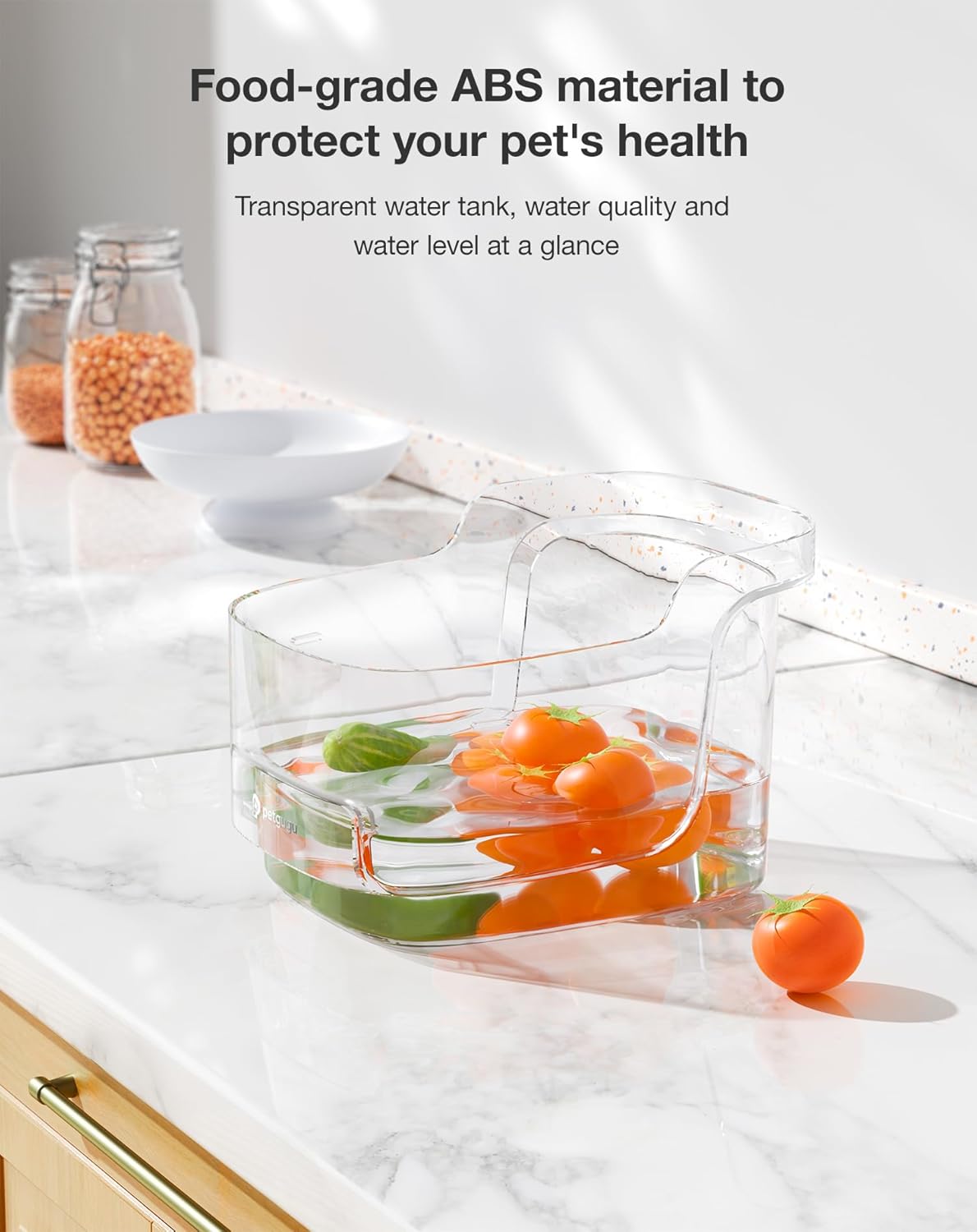 Cat Water Fountain, Automatic Water Dispenser, 2L Pet Water Fountain Transparent Water Tank, 8 Layers Filters Cat Fountain Dog Water Fountain Wireless Pump 2.4G WiFi PF1L