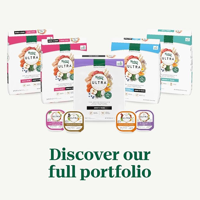 Nutro Ultra Adult Dry Dog Food with a Trio of Proteins from Chicken, Lamb and Salmon, 4 lb Bag