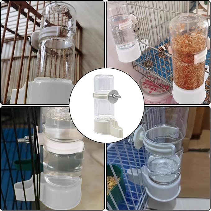 Pet Bird Water Feeder Automatic Pet Bird 140ML Water Dispenser for Cage, Hummingbird Water Dispenser, for Parakeet Budgie Cockatiel Lovebirds Canary Finch