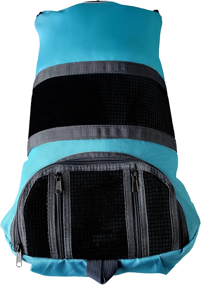 Cinf Cat Nail Clipping Cleaning Grooming Restraint Bag (Free Muzzle) Set No Scratching Biting for Bathing Nail Trimming Injecting Examining(Blue,L)