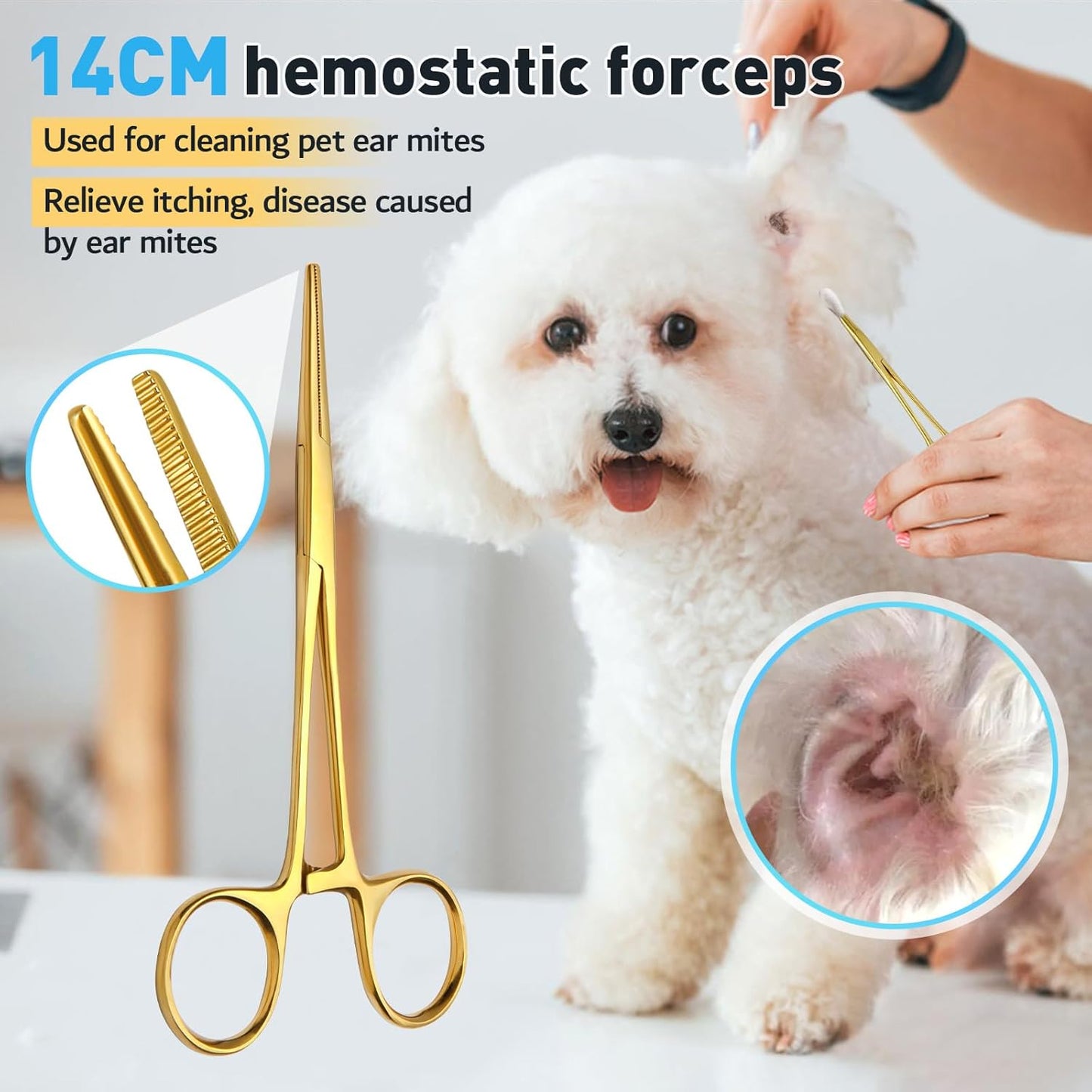 Dog Grooming Scissors,Curved Thinning Shears Curved Chunkers Shears with Safety Round Tips, Sharp and Comfortable 4 in 1 Dog Scissors for Grooming