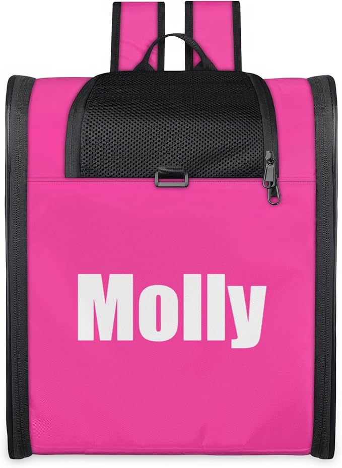 Cat Backpack Carrier-Customizable, Breathable Pet Carrier Backpack for Outdoor Travel/Vet Visits/Daily Use, Adjustable & Secure Design for Small Dogs and Cats Style1