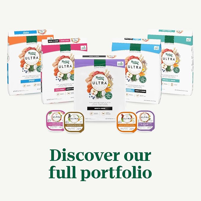 Nutro Ultra Adult Dry Dog Food with a Trio of Proteins from Chicken, Lamb and Salmon, 30 lb Bag