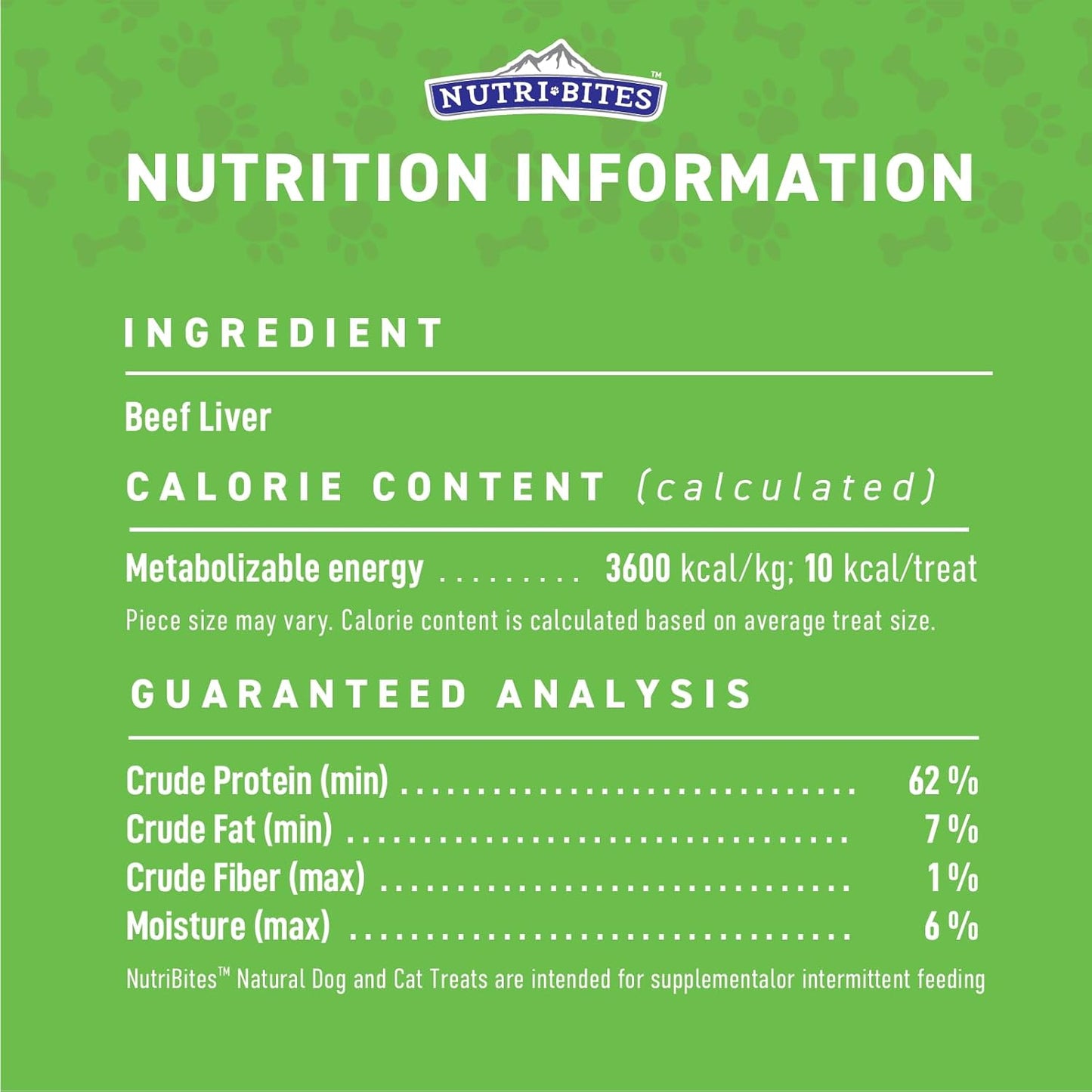 Nutri Bites Freeze Dried Treats (9 oz, Beef Liver)