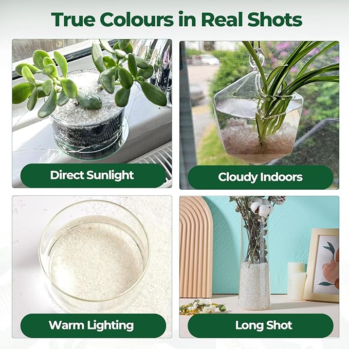 T4U Tumbled Chips Stones Crushed Crystal Quartz 1 LB, Irregular Shaped Gravels Pebbles Healing Stones, DIY Smoothed Rocks for Potted Plant,Resin Art,Vase Fillers Aquarium Gravel Rocks (Clear)