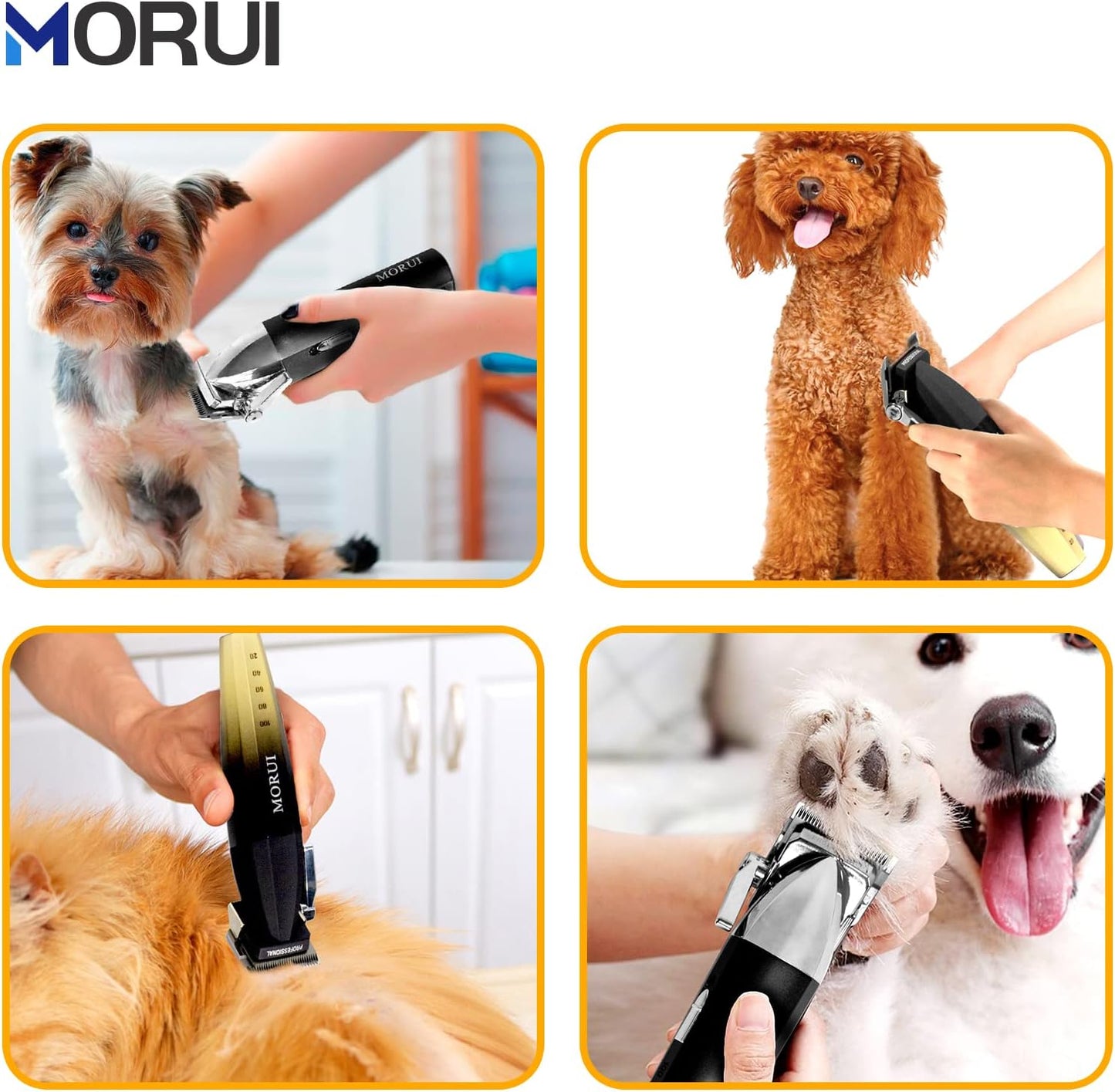 Detachable Pet Dog Clipper Blades UltraEdge Compatible with Oster A5,Wahl KM10 Series Clippers (10# 1.5mm- 2 Pack)