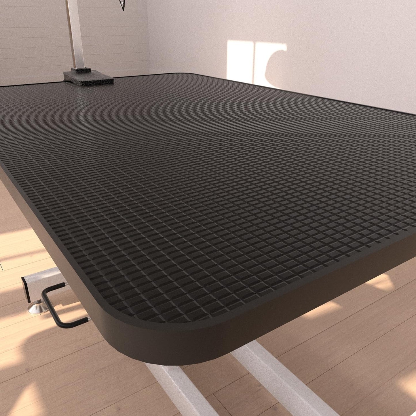 Hydraulic Dog Pet Grooming Table, 42 Inch Heavy Duty Z Lift Structure Professional Dog Grooming Table Suitable for Large Dogs at Home with Adjustable Arms, Clamps and 2 Grooming Noose, Black