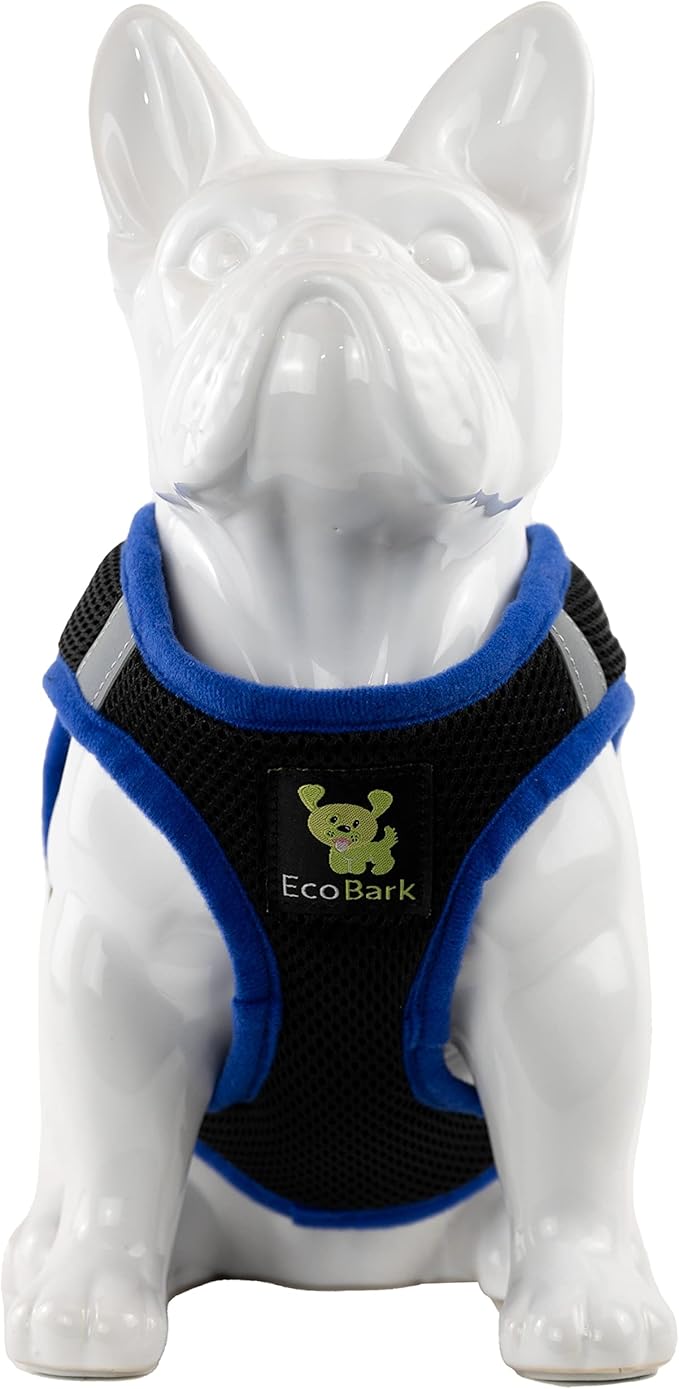 EcoBark Step in Dog Harness Reflective Soft Ultra Padded Mesh Dog Harnesses for XXS, XS, Small, and Medium Dogs Eco-Friendly Comfort Secure Halter No Pull Adjustable Pet Vest