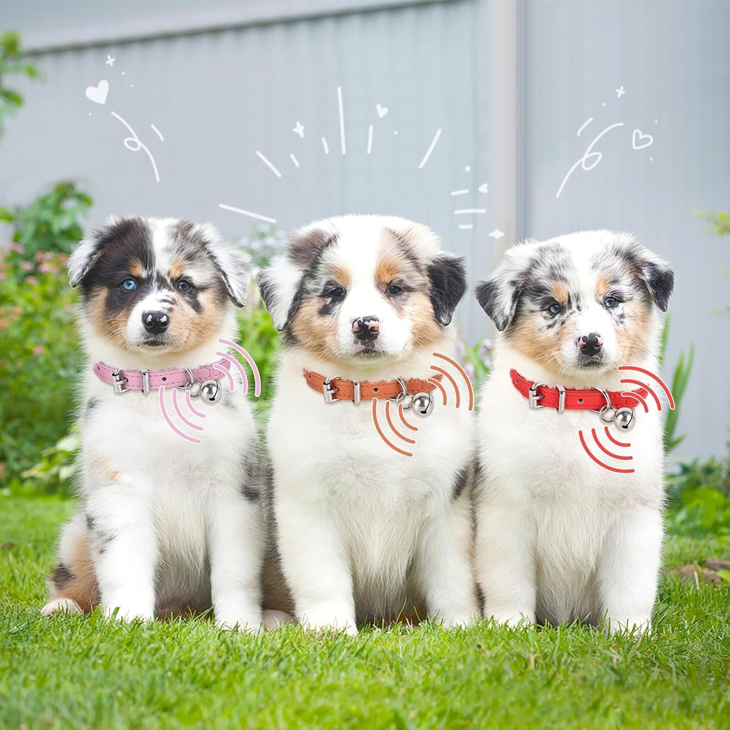 S Dog Collar for Small Dogs Adjustable Dog Collars Cat Collar for Small Medium Large Dogs 3/8 inch Width (Pink, S)