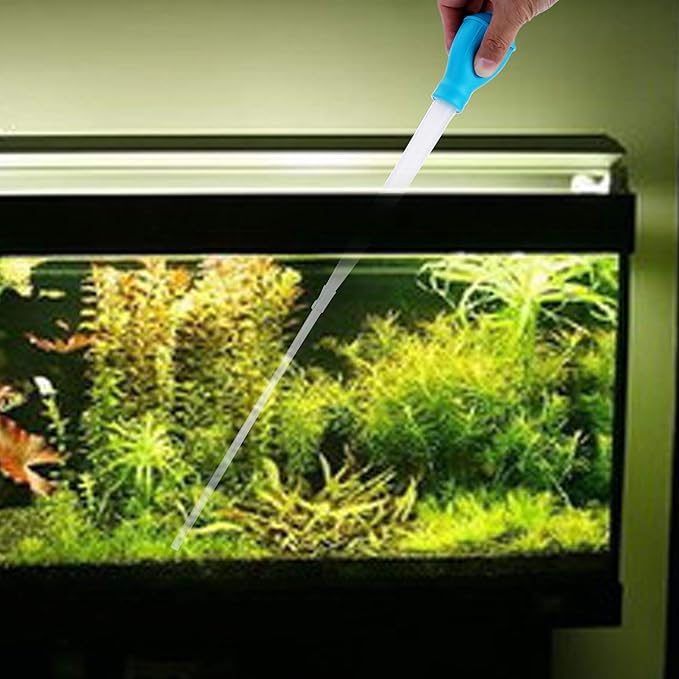 Coral Feeder SPS HPS Feeder with Extension Tube, Aquarium Long Syringe Dropper Pipette Turkey Baster for Marine Fish Feeding(Blue/Extendable