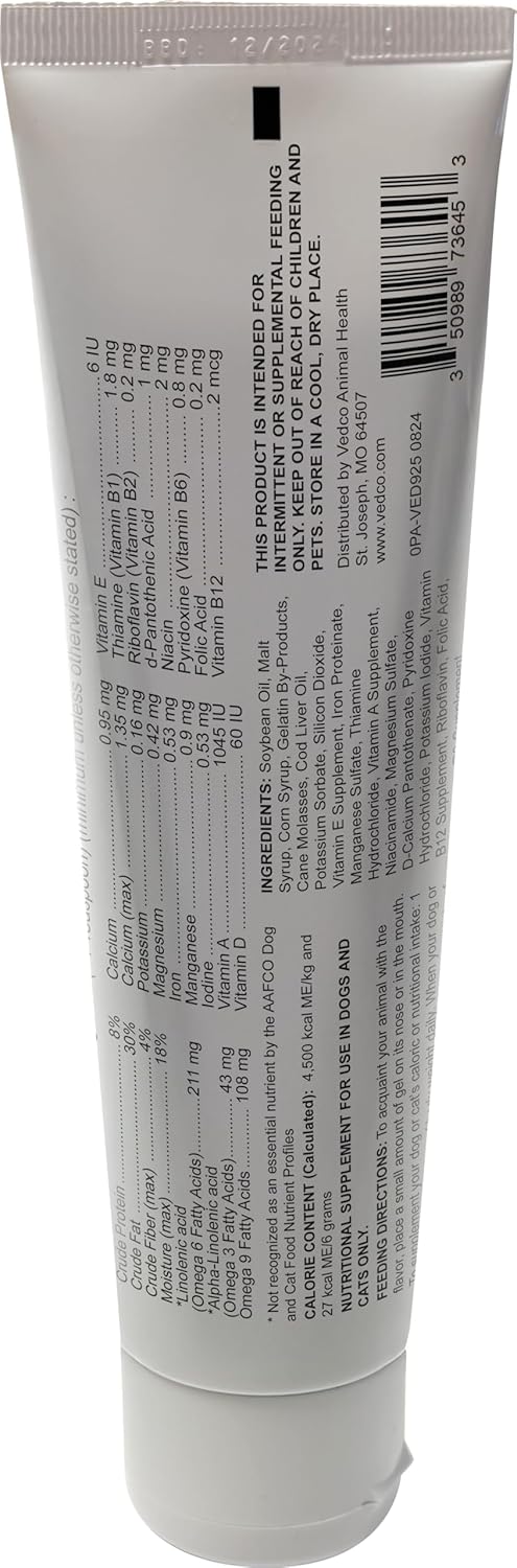 Enercal Malt Flavored High-Calorie Nutritional Supplement Oral Gel for Dogs and Cats - 4.25 oz