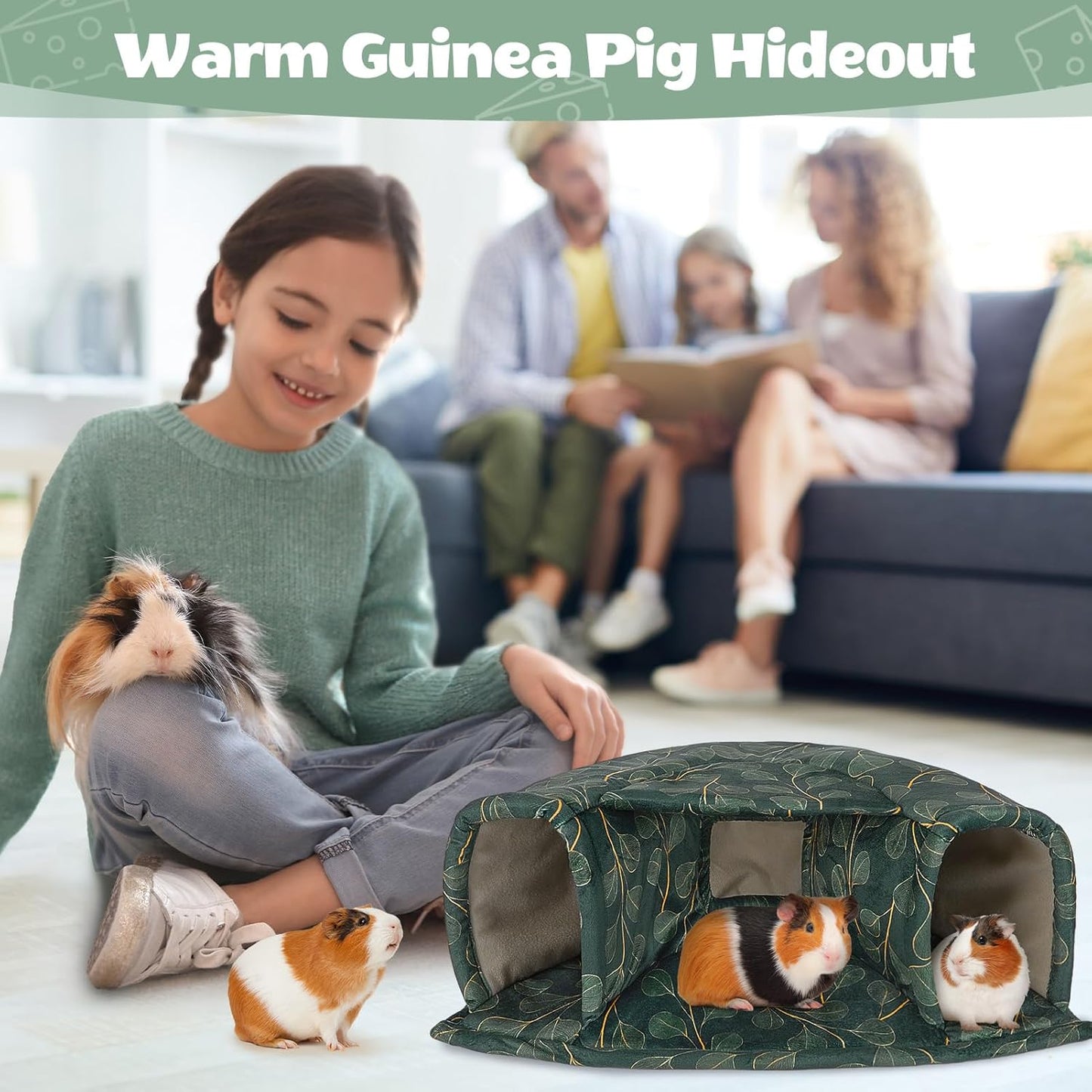Unicorn Catcher Large Cozy Pet Bed - Warm Tunnel Accessories for Hamster/Chinchilla/Bunny